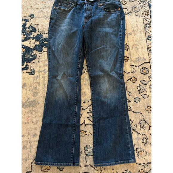 Levi's Denim - Levi's Women's 515 Bootcut Jeans Size 12 Blue Medium Wash Denim Button Pockets